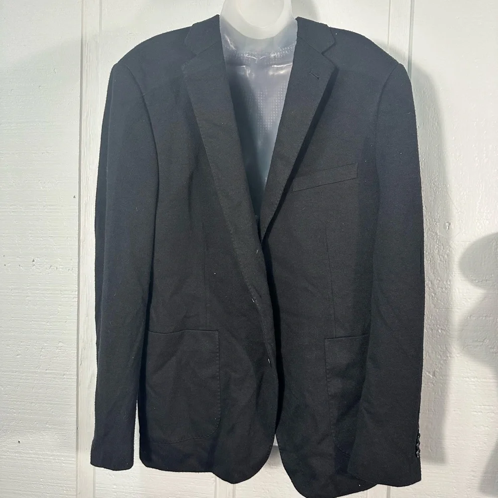 ZN T18 Men’s Black 2 Button Blazer No Size See Measurements EUC